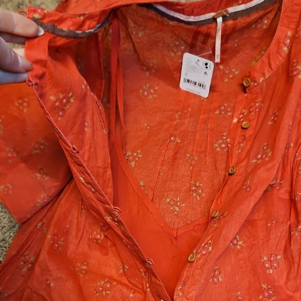 Free People Bella Mae Floral Midi Dress - Picture 10 of 12